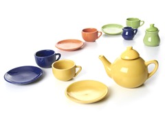 Children's 13-Pc Porcelain Tea Set