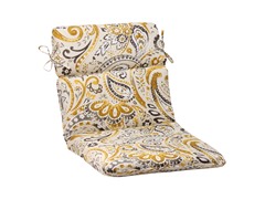 Outdoor Cushion-Paisley-Gold-6 Sizes