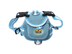 Mesh Harness with Pouch - Blue