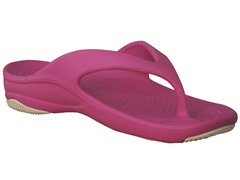 Youth Flip Flop - Hot Pink/White