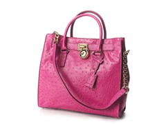 Large Hamilton Ostrich-Embossed Tote