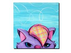 Sassy Kitty 14x14 Canvas