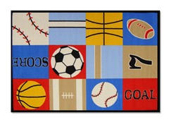 Ball Games Multi Rug
