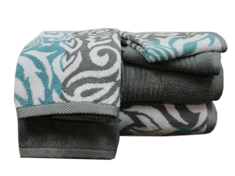 Egyptian Cotton 6-Pc Towel Set-Damask