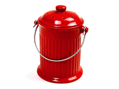Countertop Compost Pail - Red