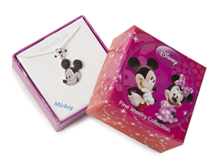 Mickey Black & White Diamond Pendant