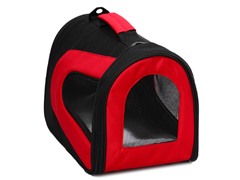 Red & Black Zippered Mesh Carrier