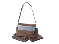 Brown Yacht Messenger Bag with Clutch