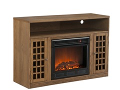 Fairfax Media Oak Electric Fireplace