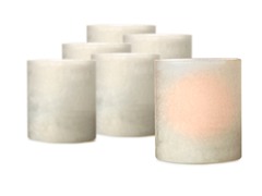 Glass Patio Light 3.5 x 4 - Set 6 Wht