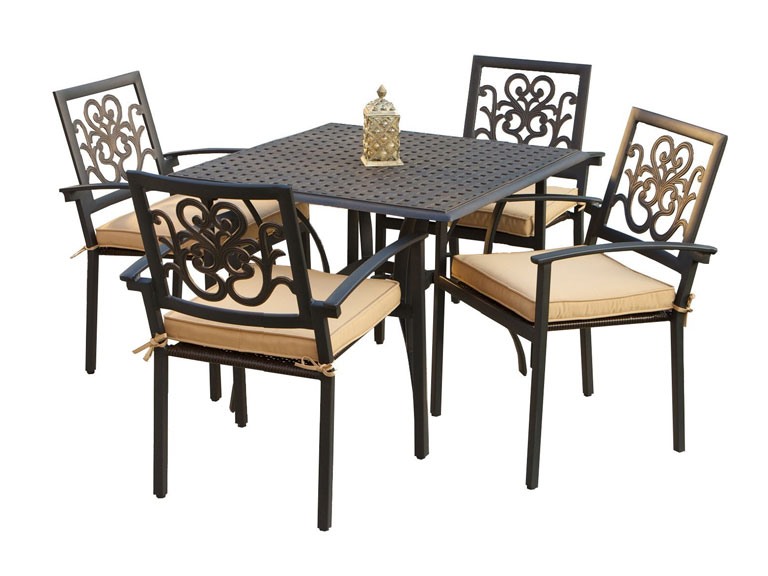 RST Outdoor 5-Pc Cast Aluminum Cafe Patio Set
