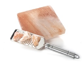 Designed 4 Life Salt Shaver with Himalayan Chunks & Plate