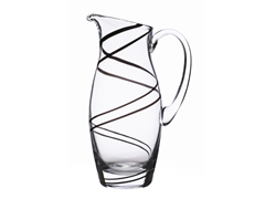 Luigi Bormioli Black Swirl Pitcher 54oz