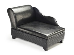 Storage Pet Bed - Basketweave Black