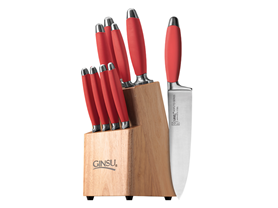Ginsu 10pc Sofuto Knife Set-Coral