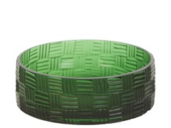 Halstead Hand-Carved Glass Pet Bowl