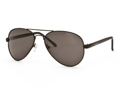 Black/Dark Gray Aviator 8 Sunglasses