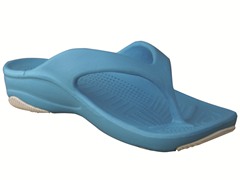 Youth Flip Flop - Peacock/White