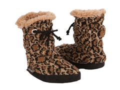Animal Print Slipper Boots