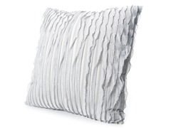 Ruffles 20x20 Pillow-Grey Silk
