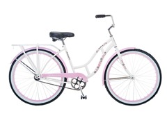 Women's Sanctuary 26" White/Pink Cruiser