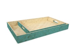 Core Bamboo 2-Piece Bamboo Tray Set