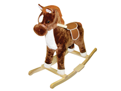 Brown Pinto Rocker with Music