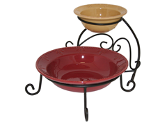 Chip & Dip with Caddy - Burgundy/Gold