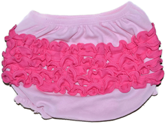 Ruffled Bloomer - Pink/Fuschia
