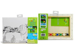 Jungle Scene Canvas Paint Set