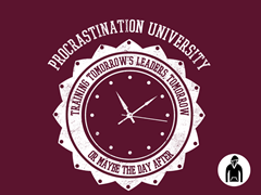 Procrastination University Hoodie