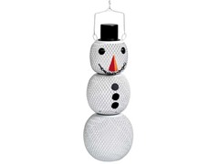 No/No White Snowman Bird Feeder