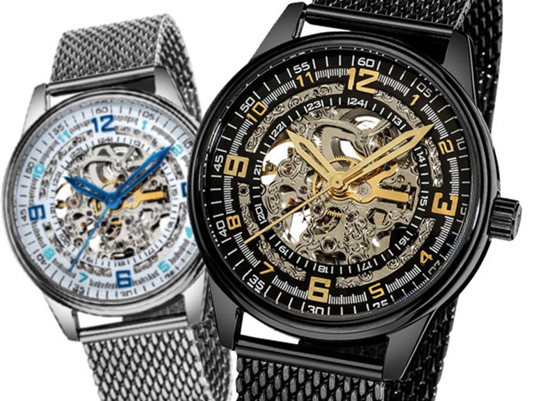 Akribos XXIV Saturnos Elite Skeleton