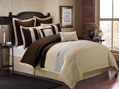 New York Hotel 8Pc Set-Chocolate-Queen