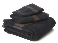 Black 3-pc Towel Set