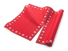 Snowflake Border Placemat 12-Ct Cotton