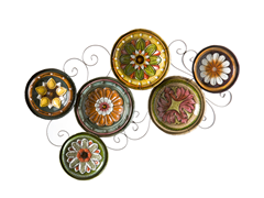 Scattered Italian Plates Wall Art