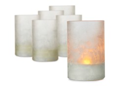 Glass Patio Light  3 x 4.75 - Set 6 Wht