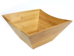 Large Square Bamboo Bowl 12.8"x6"