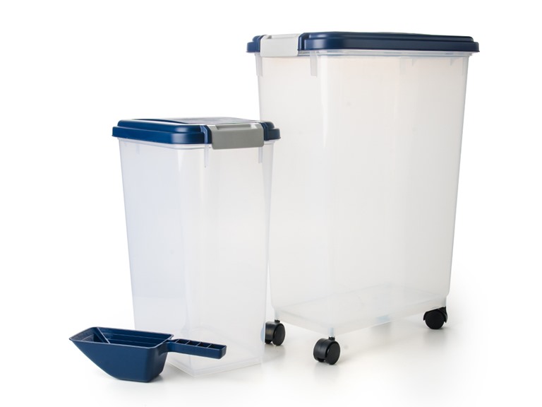 Large Airtight Pet Food Storage Set, 3-Pc