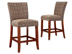 24" Traditional Parson Stool - Set of 2