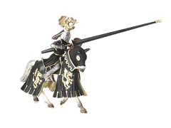 Golden Knight on Horse