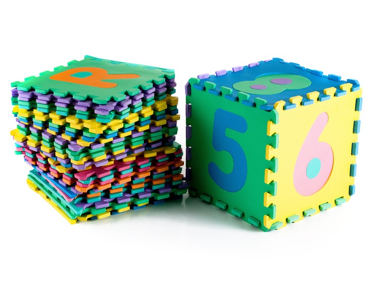96Pc Foam Floor Alphabet & Number Puzzle Mat
