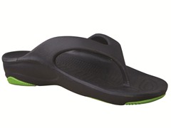 Youth Flip Flop - Navy/Lime Green