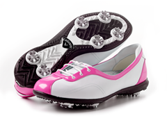 Women's Half Lace Golf Shoes, Fuchsia