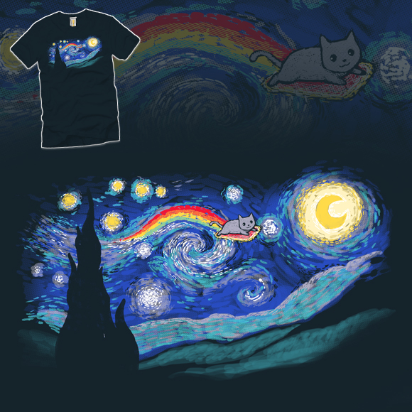 Across the Starry Night: A study in nude