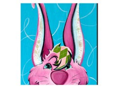 Dressy Bunny 14x14 Canvas