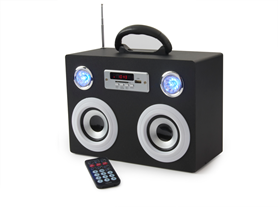 QFX Portable Media Speaker with Radio