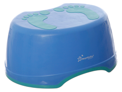 Blue Footprint Step Stool