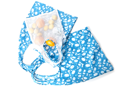 Fresh Kit 3 Grocery Bags - Blueberry